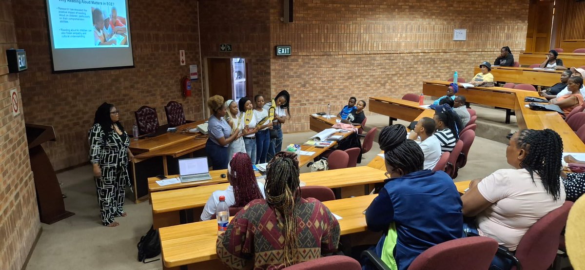 Dr Nompumelelo Pricilla Madondo, from the Department of Early Childhood Education, led an inspiring session today on the power of Read Alouds for Early Childhood Development (ECD) practitioners.