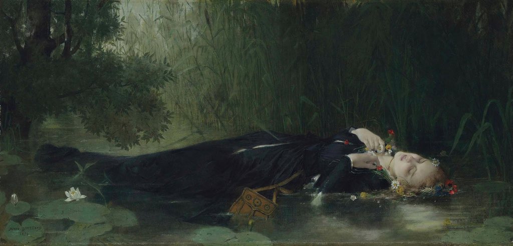 AcademiaAesthe1's tweet photo. Ophelia by Jean-Baptiste Bertrand (1872) https://t.co/9JMLwo1JE9