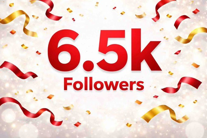 o_sam_w8's tweet image. No account should be below 6.5k
If you want followers, act like it 

Reply, like, follow others

Simple 📈💹