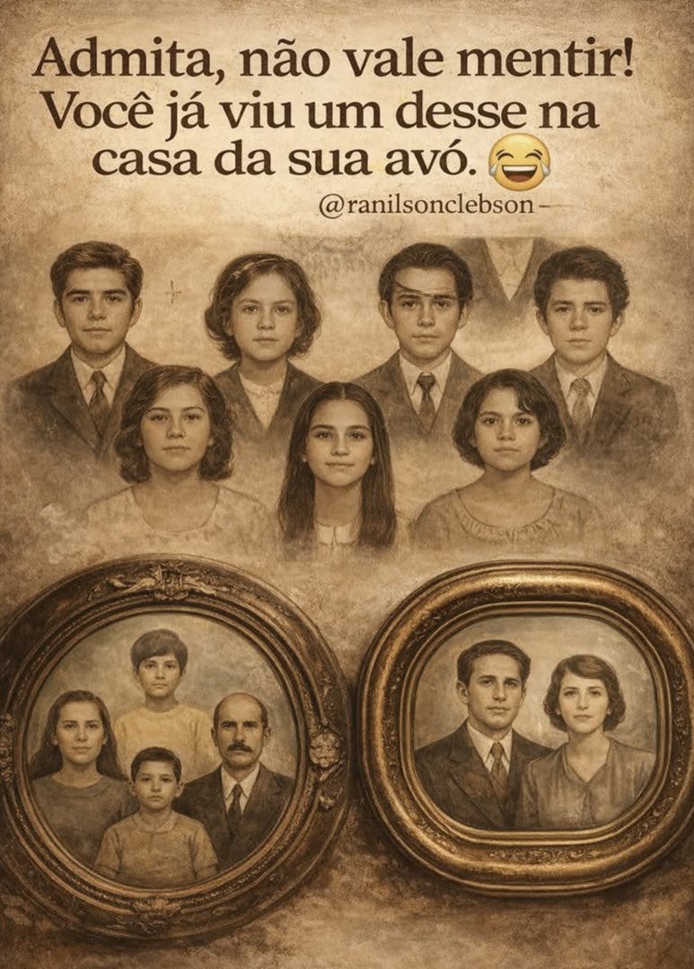 Eu já vi na casa da minha tia avó o retrato dos bisnonni ( bisavós) ! 😊

#TercaLigaDaJusticaSDV