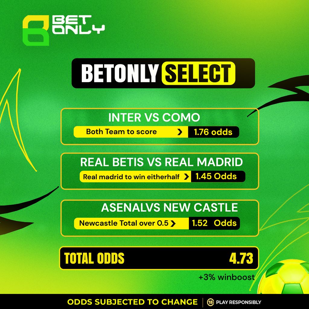 BETONLY SELECTS are locked in 
Smart picks, solid value, and strong angles across the board.
~
Get ahead of the action and place your prediction early on betonly.com