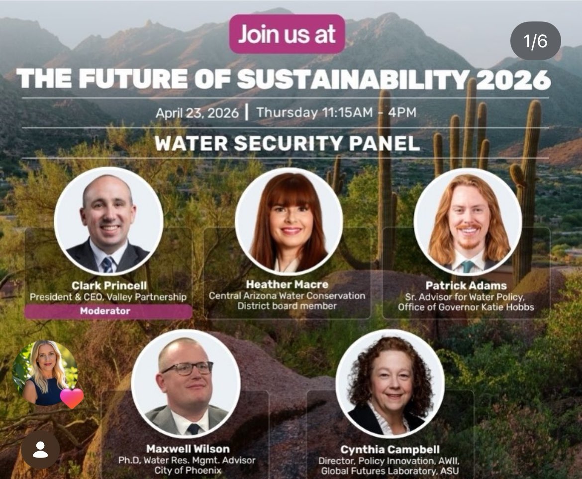foxkristiana's tweet image. The Future of Sustainability 2026 with @greenlivingaz 🌵
April 23 | Phoenix

Panels on clean energy, water security &amp;amp; healthy communities—bringing leaders together to shape AZ’s future, tinyurl.com/54vv4yx7. 🌍

#Sustainability #ESG #BCorp #ClimateAction