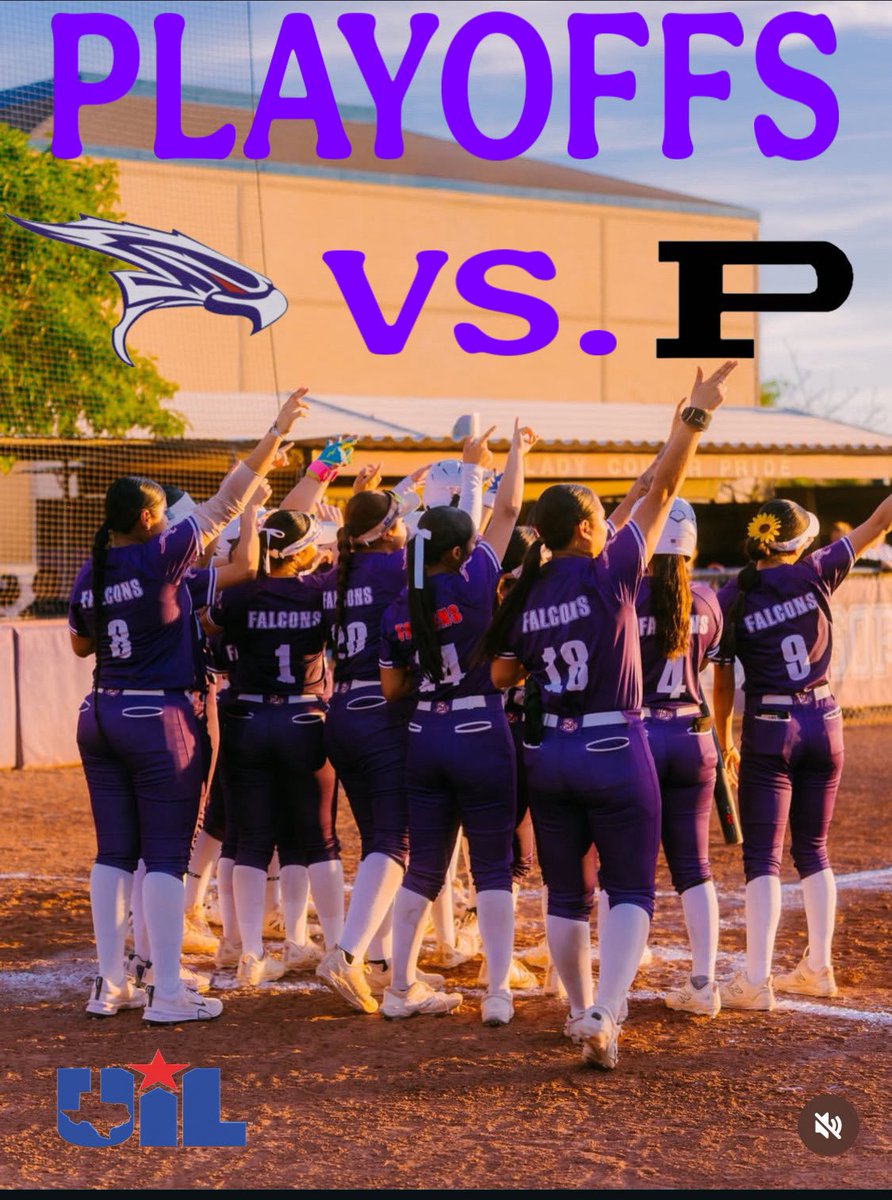 EastlakeSoftba1's tweet photo. 💜Playoff Info🧡
🏆Bi-District
Falcons vs. Permian

🥎Game 1
📆Friday April 24, 2026
🕕5:00 PM MST
📍Eastlake High School 

🥎Game 2
📆Saturday April 25, 2026
🕕10:00 AM MST
📍Eastlake High School 

🥎Game 3 ( if necessary)
📆Saturday April 25, 2026🕕30 minutes after Game 2 
      Concludes. 
@Fchavezeptimes @Eastlake_HS_ @Eastlake_HS @epsportsnet @EPFastpitch915 @TxHS_Softball @TXPrepSoftball