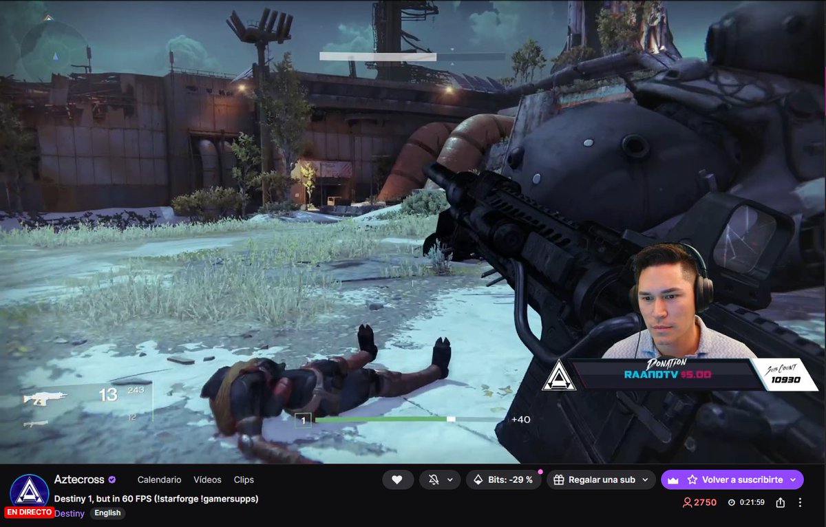 misagmer's tweet image. El cruz azteca esta jugando Destiny 1 en stream, será que algo sabe? se viene remake de D1 o para PC y nueva generación?? yo solo digo... este wey no la baila sin huarache, no es por capricho, en este punto todos los streams son un negocio 👀 #destiny #bungie