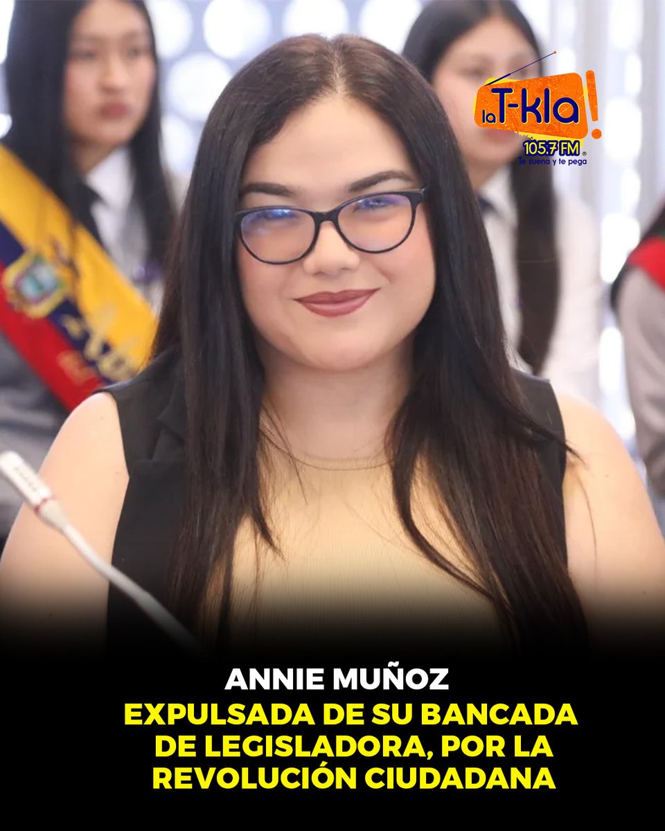 La Revolución Ciudadana expulsó a Annie Muñoz por oponerse a la principalización de Priscila Schettini. El caso genera polémica por decisiones del CAL y disputa por la curul.

Mas detalles: n9.cl/vgx48

#Ecuador #Asamblea #Política #RevoluciónCiudadana #CrisisPolítica