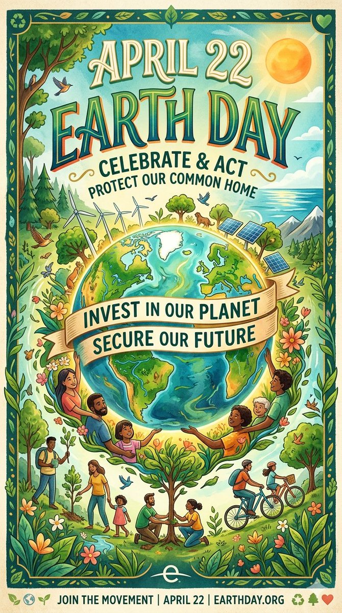 manoj21209's tweet image. धरती का न करें शोषण, आओ मिलकर करें पोषण।
इस पृथ्वी दिवस लें ये संकल्प, हरियाली ही है खुशहाली का विकल्प।"#earthhour2026 #earthday #earth #enviorment