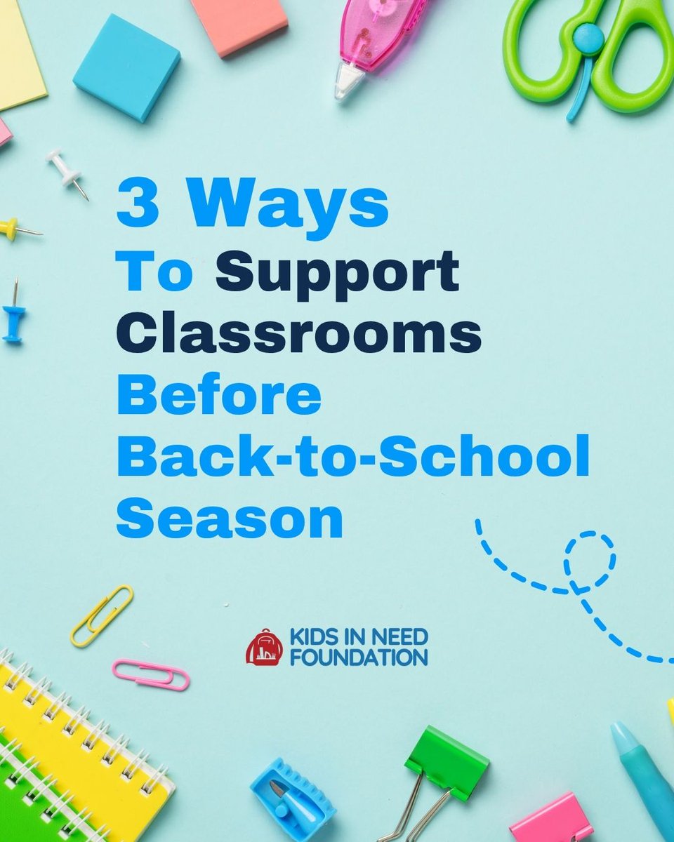 KidsInNeed's tweet image. 3 ways to show up for classrooms before back-to-school 📚✨

Because by spring… 96% of classroom supplies are gone.

#BackToSchool #EducationEquity #GiveBack #PurposeDriven #MakeAnImpact #VolunteerMonth