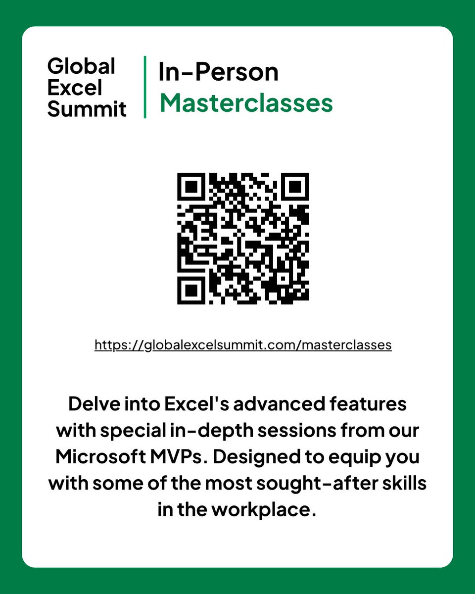 Global Excel Summit tweet media