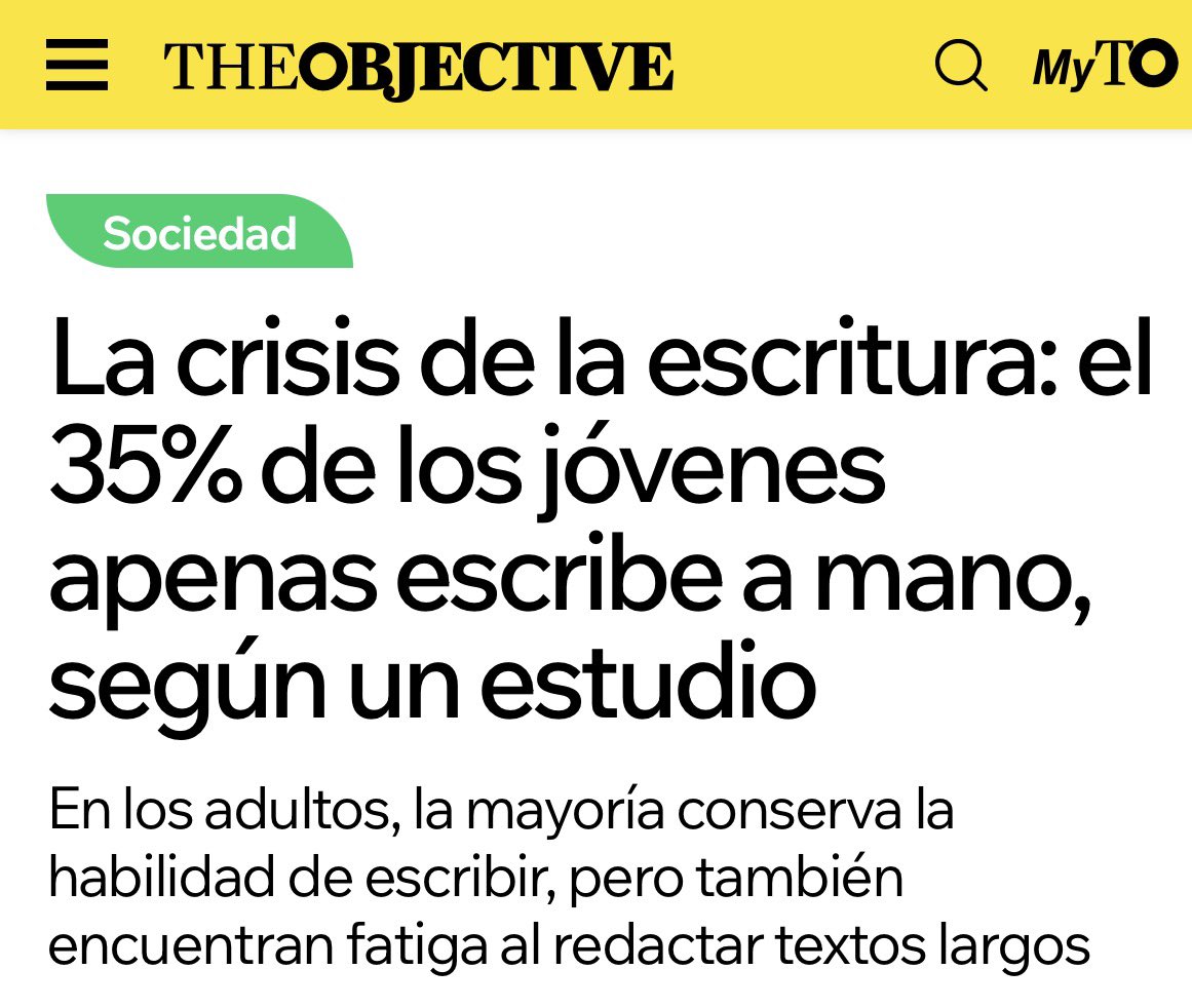 Habrá que convertir a la escritura a mano en un proyecto de innovación