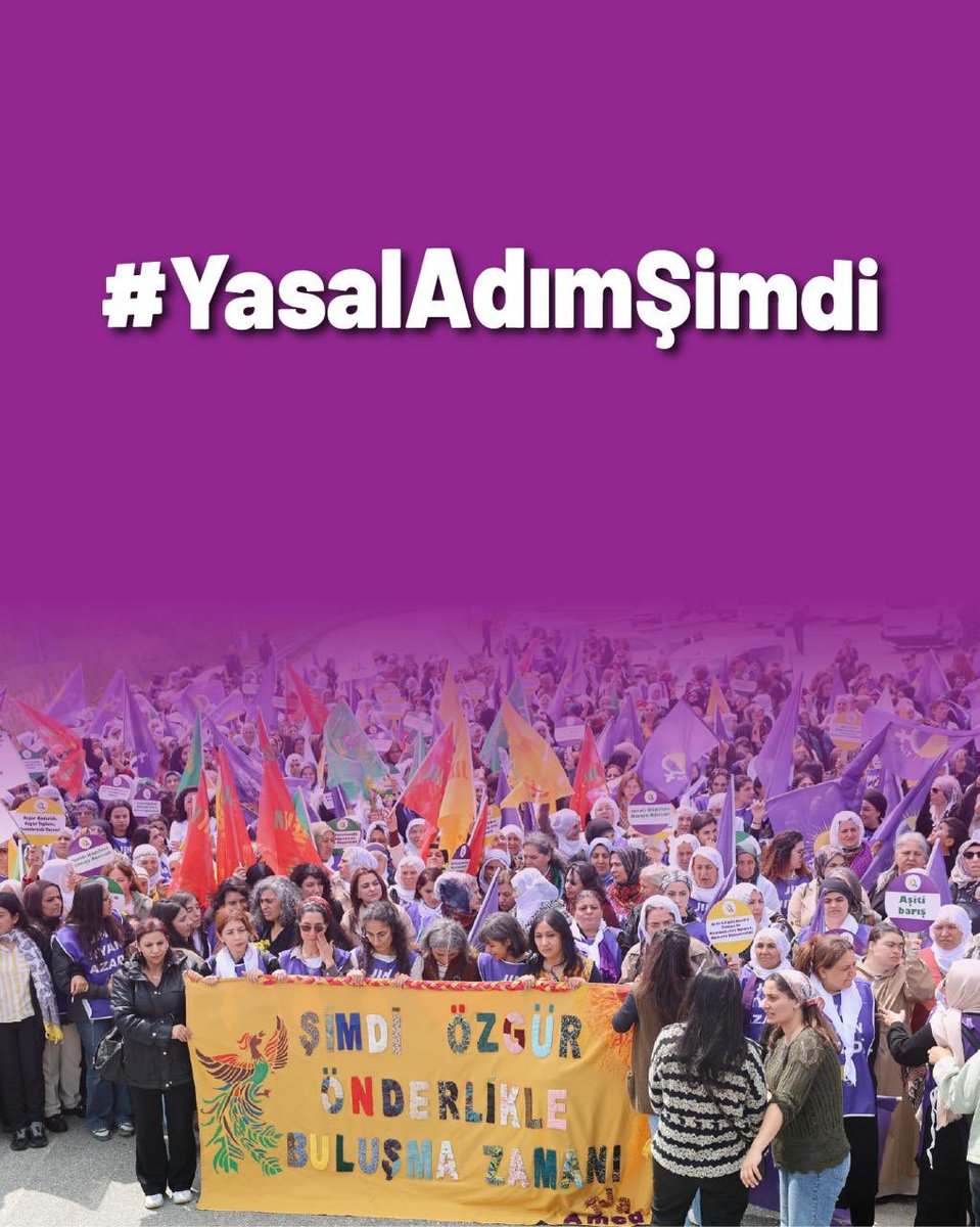 BursaOhd's tweet photo. Sayın Abdullah Öcalan’ın siyasi statüsü tanınmalı, fiziki özgürlüğü sağlanmalı, müzakere koşulları derhal oluşturulmalıdır. Kadınların öncülüğünde yükselen bu mücadele ile ortaya konulan, aynı zamanda özgür ve eşit bir yaşamı kurma iradesidir. #YasalAdımŞimdi https://t.co/7M5OrnDl25