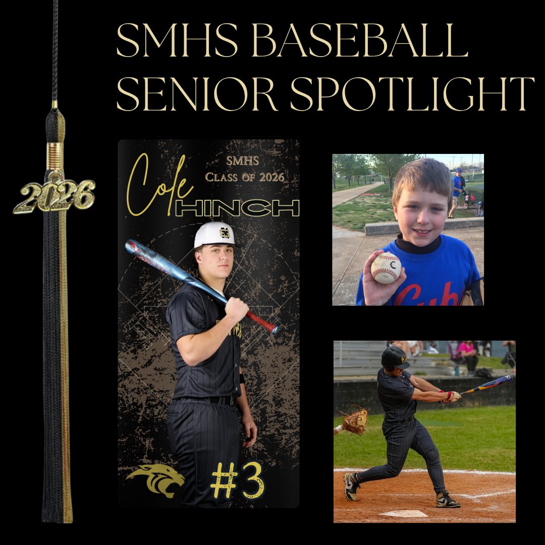 stonehsbaseball's tweet photo. Senior week continues with #3 Cole Hinch. One of our favorite Panther dual-sport athletes!  Cole is the “voice” of our team bringing energy and leadership to our field. 
🎓Remember to come honor all of our seniors tomorrow night following our game against Monterey. https://t.co/aHTOXso1JO
