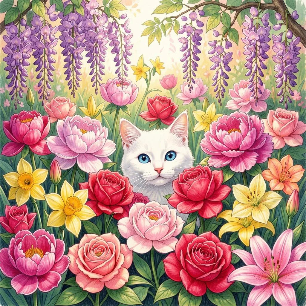 OzzieCrystal's tweet image. Peek-A-Boo
#aiart #aiartwork #spring #flowers