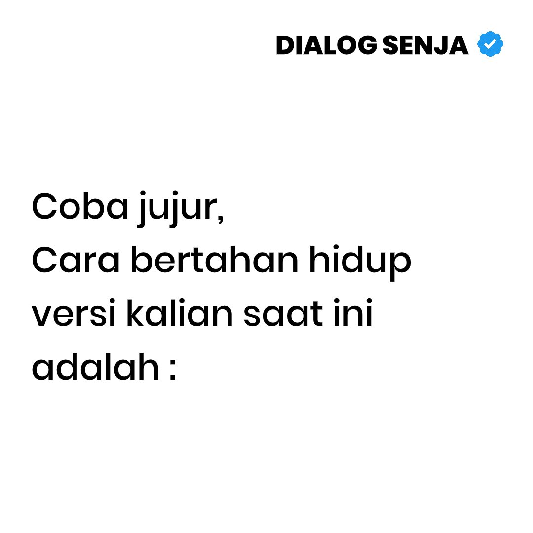 Dialog Senja tweet media