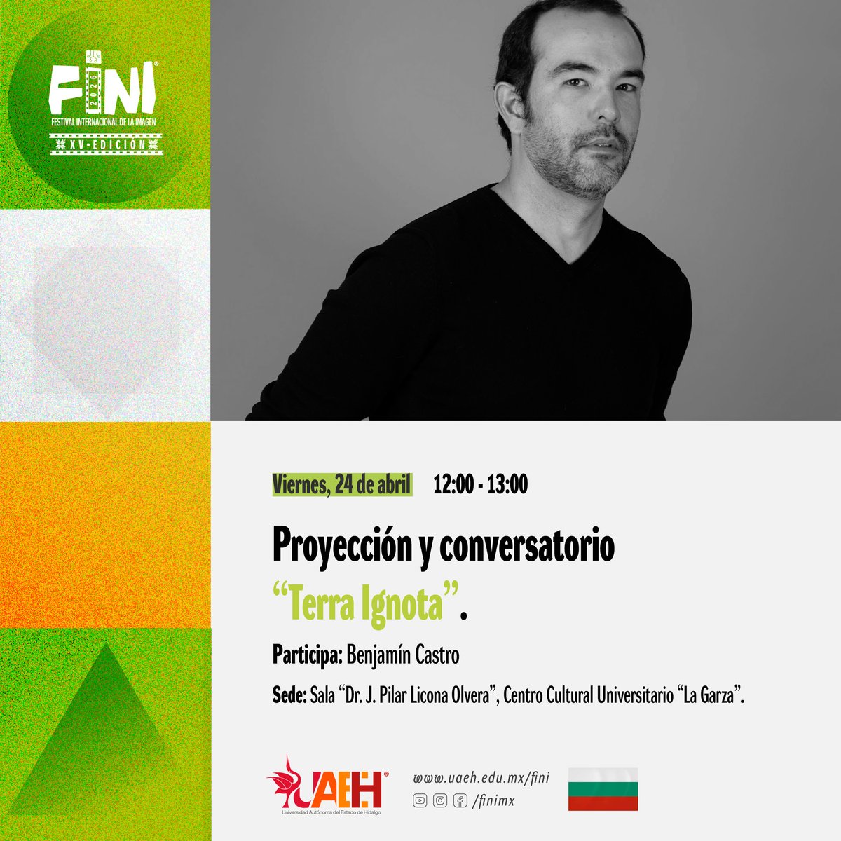 finimx's tweet photo. 🎬✨ ¡No te las pierdas!

Este viernes 24 de abril, prepárate para vivir una experiencia única con estas impresionantes proyecciones cinematográficas. 🍿🎥

https://t.co/m9eWVxR29S

#UAEH #FINI2026 #FINIXV https://t.co/u0x0Hhxrsm