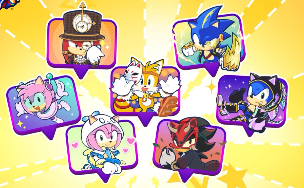 The other finalists of the Sonic Rumble Party community skin design contest will also be featured in the game as stickers!