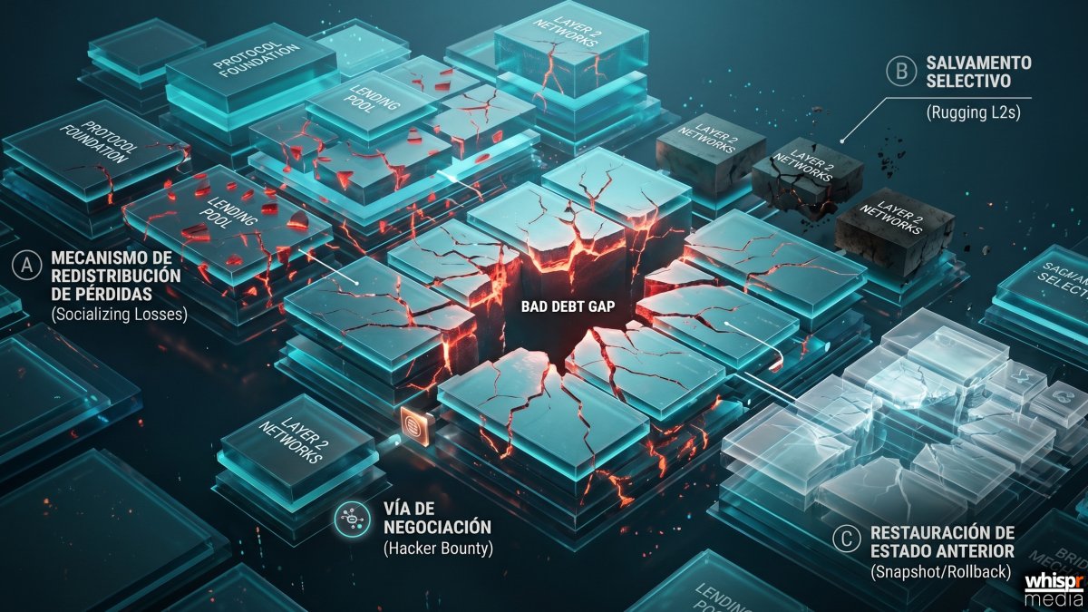 WhisprNews's tweet image. 💥 El robo de $293M en #KelpDAO deja una crisis en el ecosistema DeFi. ¿Cómo se resuelve? 0xngmi propone 3 opciones. #DeFi #Cripto 🧵👇
