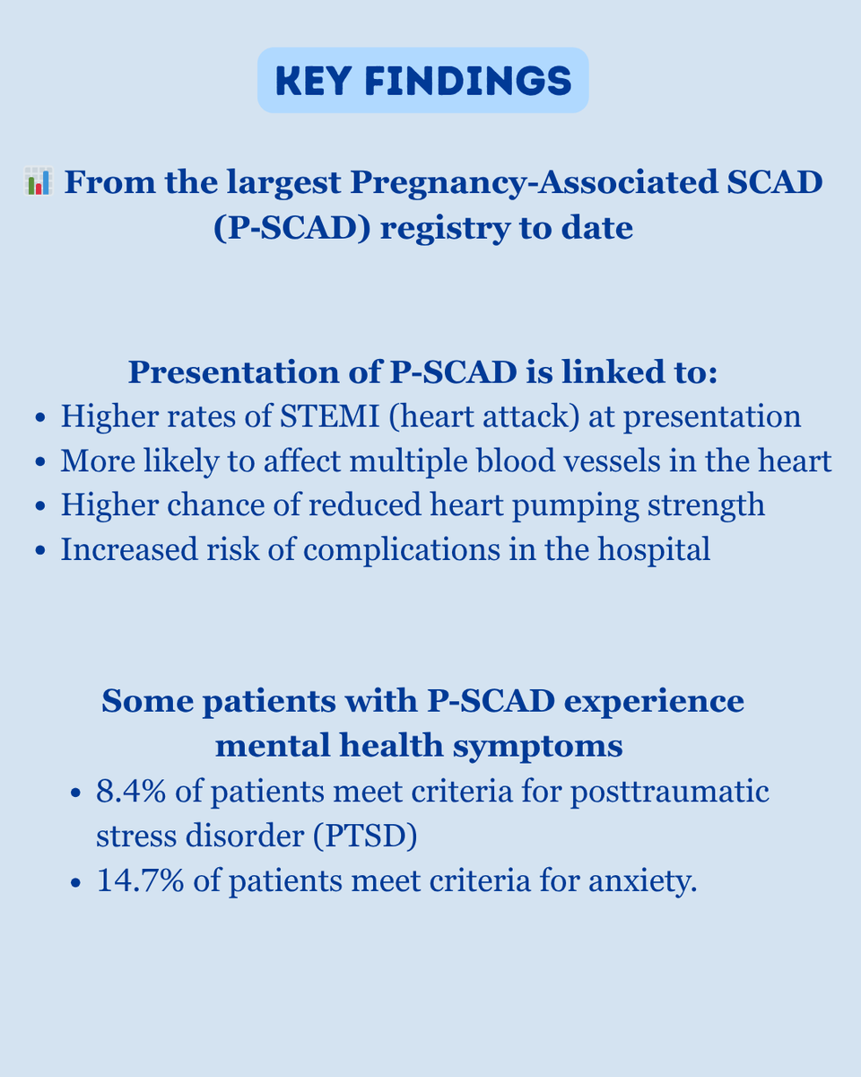 MGBWomenHeart's tweet photo. Just published in JAMA Cardiology: new data from the iSCAD Registry on pregnancy‑associated SCAD!  Led by @NanditaScottMD, this study offers insights into the outcomes of women with pregnancy‑associated spontaneous coronary artery dissection.

🔗https://t.co/Yi0tGqOg8f https://t.co/AXW5mR3CJt