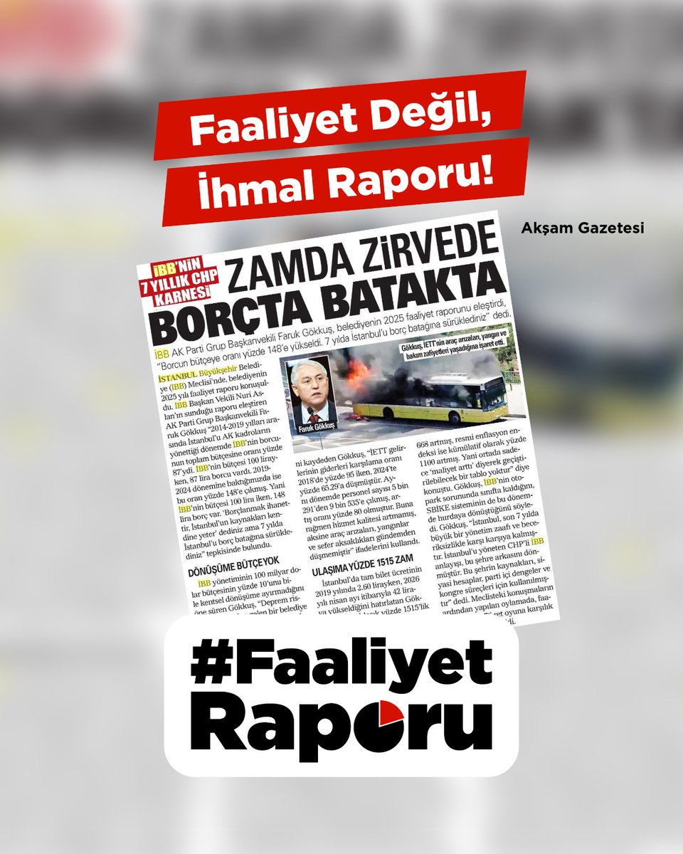 Bu kadar borçlanma nedir arkadaş yedi yılda borç on katına nasıl çıkar? #FaaliyetRaporu dediğin şey borç batağının belgesi olmuş resmen.