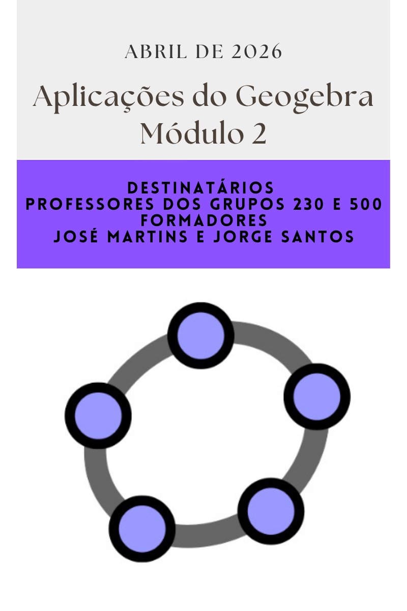SPMatematica's tweet photo. A formação Aplicações do Geogebra - Módulo 2 é uma oportunidade prática para diversificar as suas estratégias de ensino e integrar novas tecnologias no dia a dia da sala de aula.

📆 28 de abril, 5, 12, 19 e 26 de maio e 2 de junho
🕓18h às 20h
⏳25 horas
🌐online https://t.co/aQPXPP3dcl