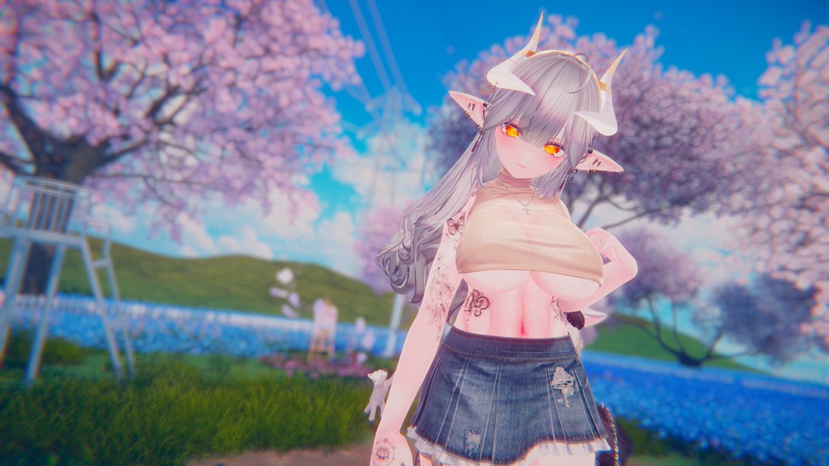 Dysokia's tweet image. April breeze #vrc #vrchat