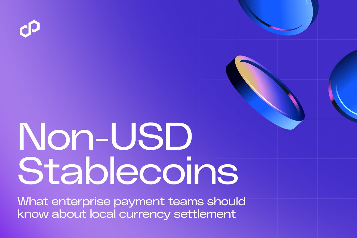 Most stablecoin conversations start and end with USDC or USDT.

But in LATAM, Europe, and APAC, non-USD stablecoins are gaining fast momentum in the payments space.

Full breakdown: polygon.technology/blog/non-usd-s…