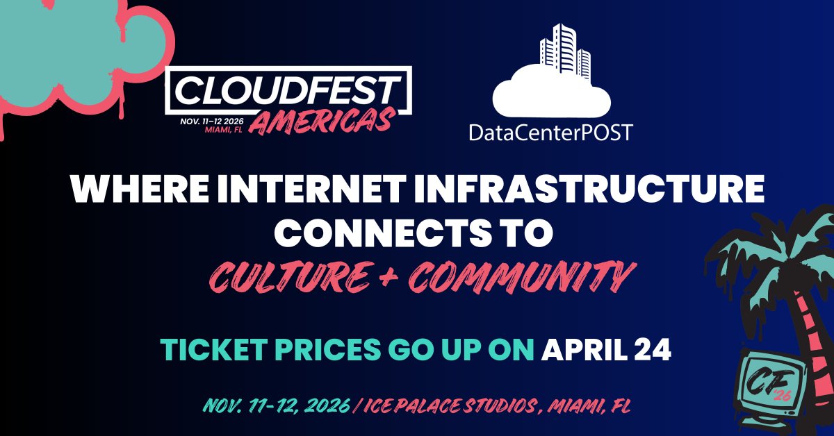 datacenterpost's tweet image. 🎉 #CloudFestAmericas is bringing the internet infrastructure community together in Miami this November. With the Advisory Board now announced, see who’s shaping the conversations. 

Register before prices increase Friday: eu1.hubs.ly/H0tGHwB0

@CloudFest #iMPR #DataCenterPOST
