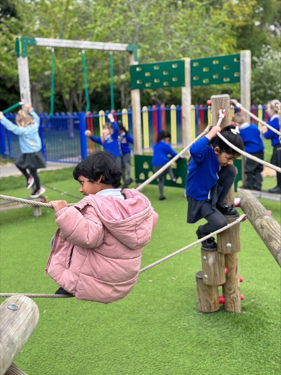 stanthonyslough's tweet photo. Last week Noah Class earned a special treat on the climbing equipment after a brilliant week of hard work ๐งโโ๏ธโจ Future Year 1s in training and not a single sherpa in sight ๐ โLet the little children come to meโ Mark 10:14 โ๏ธ #StAnthonys #NoahClass #GrowingWithJesus https://t.co/MYgc4sJQGz