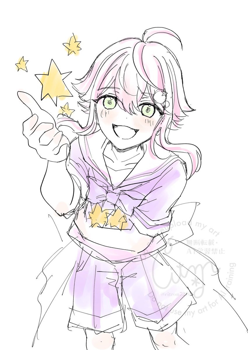 らくがきの休憩にらくがきした(リハビリ