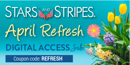 starsandstripes's tweet photo. Time to REFRESH your feed! Enjoy 20% off Stars and Stripes Digital Access and stay connected to stories that matter — from the front lines to your fingertips. 🌼 🪻 🌱
🌷 Code: REFRESH
🔗 : https://t.co/SgBwC845HQ
#StarsAndStripes #AprilRefresh #SpringSavings #DigitalAccess https://t.co/Zv9Sro8ost