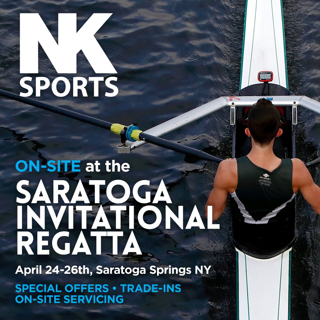 NK_Rowing's tweet image. Catch NK Sports on-site at the Saratoga Invitational Regatta 🚣‍♂️

April 24–26 | Saratoga Springs, NY

Stop by for special offers, trade-ins, and on-site servicing.
-
-
-
#NKSports #Rowing #CrewLife #RegattaSeason