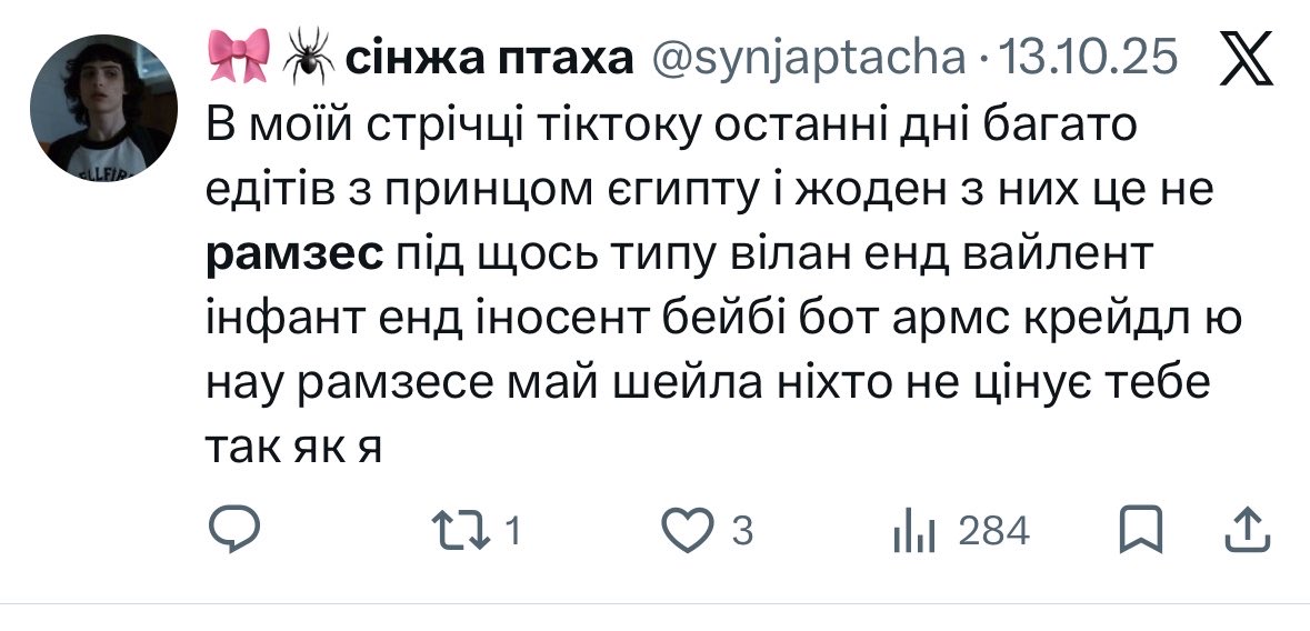 🎀🕷️сінжа птаха tweet media