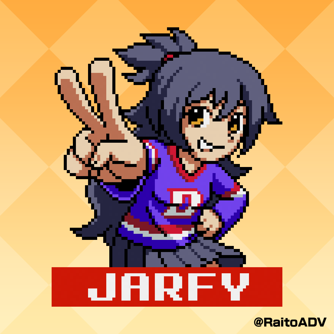 RaitoADV's tweet photo. Jarfy (OC) - SVC MOTM portrait-style - requested by
@Jarfdrzaly
Thanks a lot for your order! .w.
#NeoGeoPocket #SNKvsCapcom #SVC #OC #pixelart https://t.co/ENgTmYF8O1