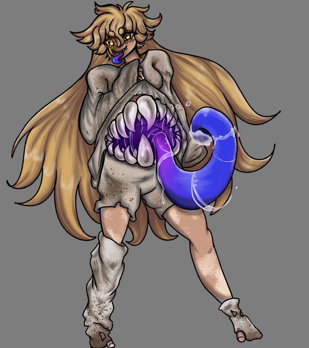 FelineofFrost's tweet photo. A picture for someone on gaia! Their mimic OC~ I really like her!! <3 
pose ref by @theposearchives !! https://t.co/2AQPadtDao