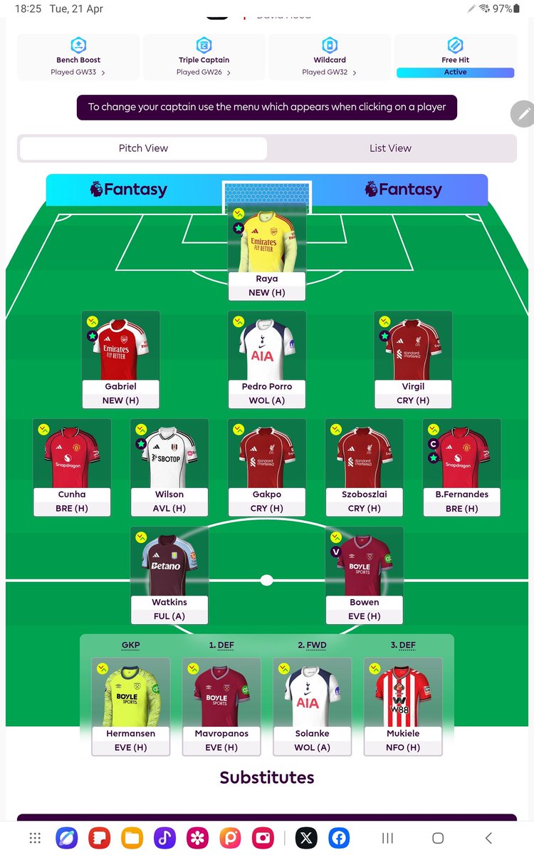 DaveBlaze56's tweet photo. @FPLMate None (Free Hit)
Bruno
Free Hit https://t.co/JizgoWn7oi