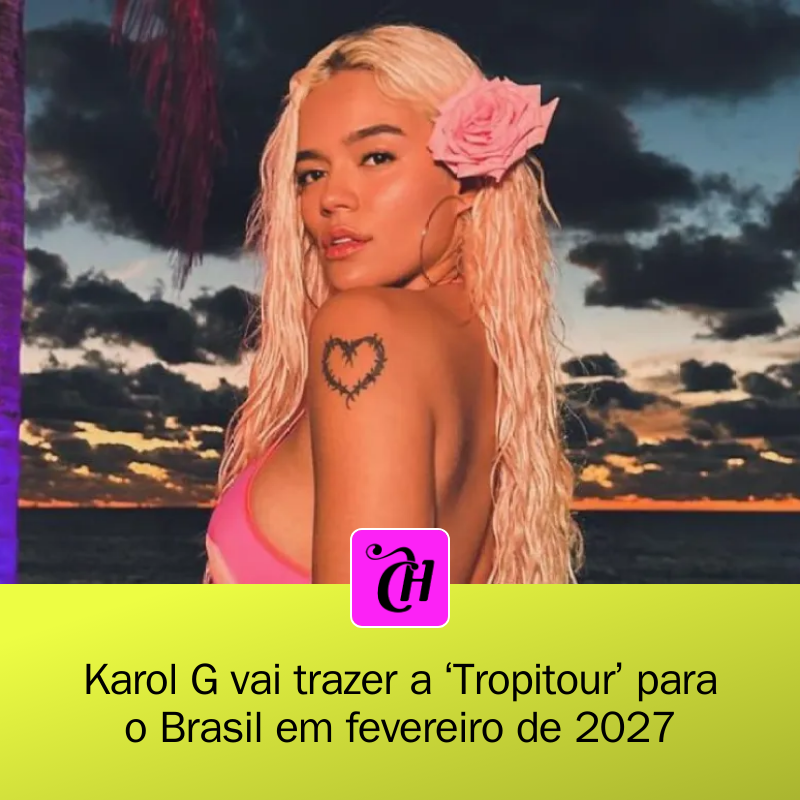 CAPRICHO's tweet image. 🚨✨ Karol G, a sensação latina, vai tocar no Brasil com sua 'Tropitour' em fevereiro de 2027! 🎶 Prepare-se para um show inesquecível na Mercado Livre Arena Pacaembu! Quais músicas você espera ouvir? #KarolG #Tropitour #Show

mrf.lu/X5sR