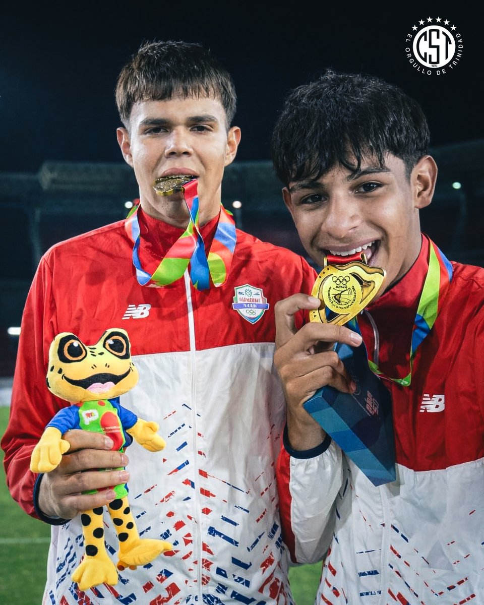 CST_1935's tweet photo. Del Triki a la Selección y al ORO 🇵🇾🥇

¡Felicitaciones Brahian Leguizamon y Diego Centurión!

Jugadores de la cantera del Triki, medalla de oro en los Juegos Sudamericanos de la Juventud-Panamá 2026 con Paraguay. https://t.co/75vbxNfU5T