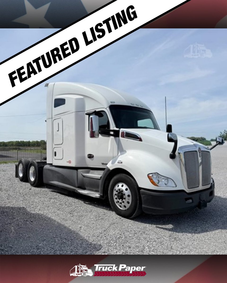 truckpaper's tweet image. Shout out to one of our newest dealers with this clean 2021 Kenworth T680! 

This high-roof sleeper features a PACCAR MX-13 engine, 12-speed automatic, and a double bunk for ultimate comfort.  🛣️

🔗 ow.ly/g7IF50YNtZj

#TruckPaper #Kenworth