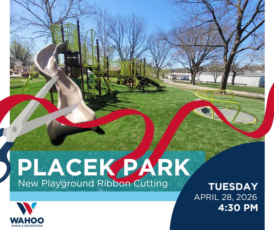 All are invited to celebrate the rejuvenation of the Placek Park playground.  Bring your family for a brief ribbon cutting ceremony starting at 4:30pm.