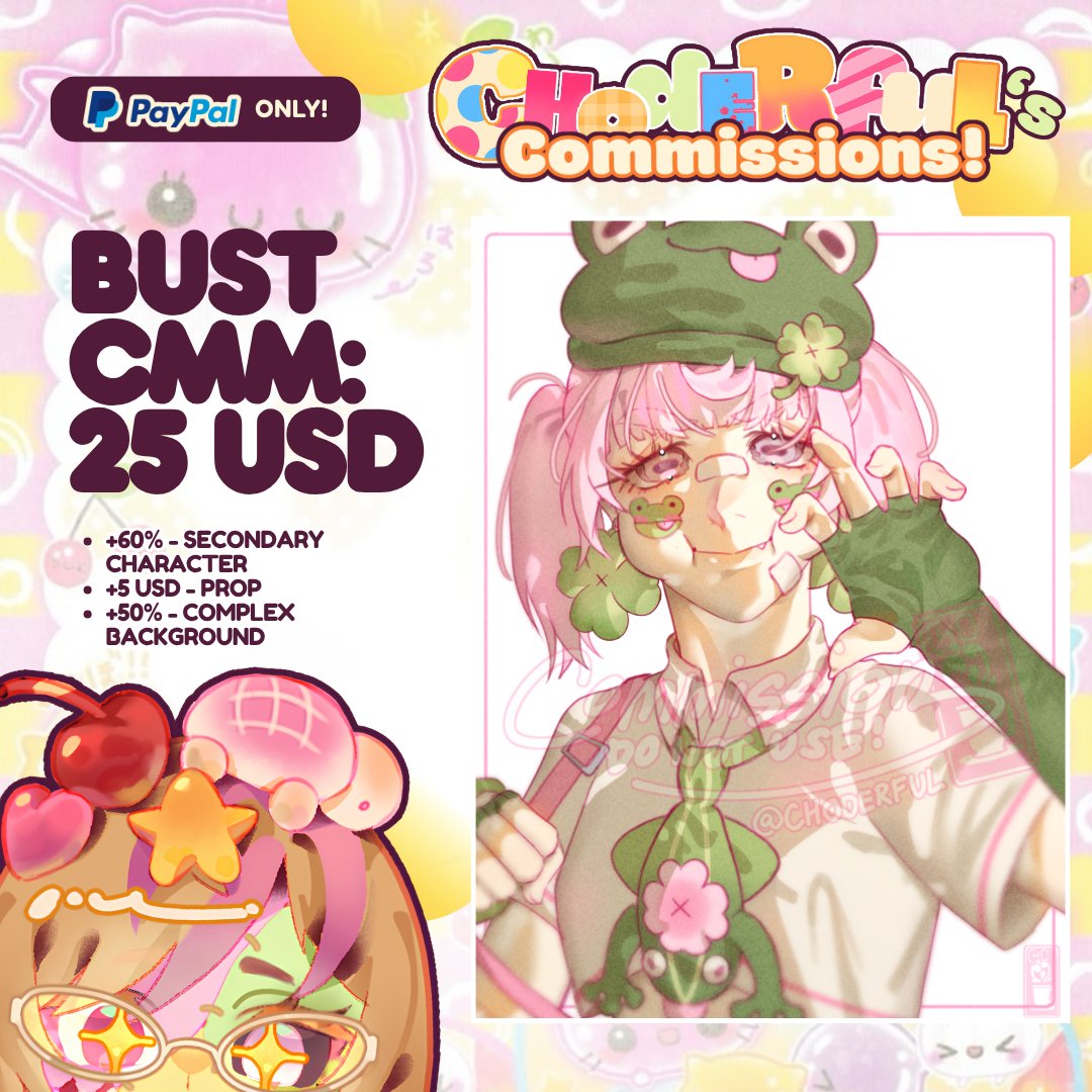 CHODERFUL's tweet image. 𝐂𝐇𝐎'𝐒 𝐂𝐌𝐒 𝐎𝐏𝐄𝐍! 
dm me on dc if youre interested  : choderful_chocnut
TOS in comments!
♡︎/⟳ appreciated &amp;lt;3

#artcommissions #Commission #commissionsopen #art