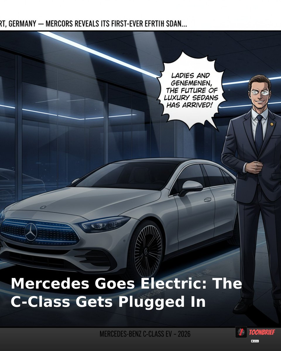 toonbriefnews's tweet image. 🚨BREAKING NEWS: Mercedes Goes Electric: The C-Class Gets Plugged In

Mercedes unveils their first-ever electric C-Class with bold design changes and luxury tech features.

#breakingnews #news #toonbrief