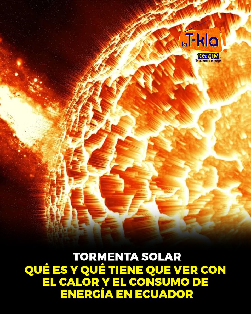 ¿Tormenta solar causa el calor en Ecuador? No. El INAMHI señala que las altas temperaturas son por factores climáticos. El mayor consumo eléctrico sí está ligado al uso de equipos por el calor.

Mas detalles: n9.cl/lgiaep

#Ecuador #Calor #Energía #TormentaSolar