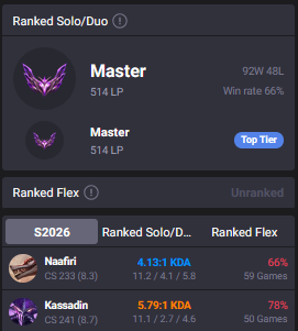 s16 s1 vault soloq since e4