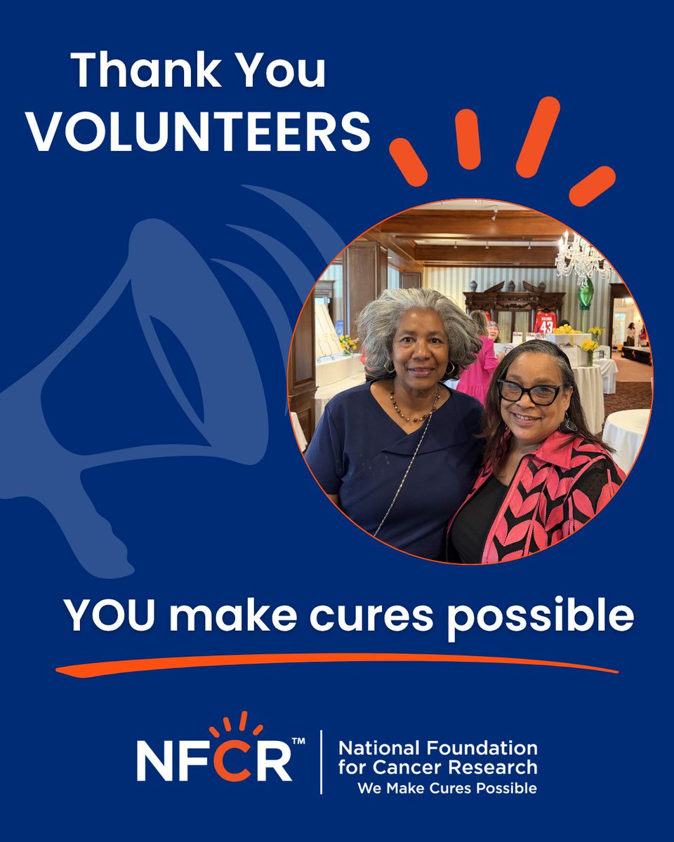 NFCR's tweet photo. At NFCR, our team is small, but our reach is made possible by dedicated #volunteers who give their time, energy, and heart to our mission to #makecurespossible for ALL types of #cancer.

You help turn small teams into big impact. #Thankyou for making cures possible. https://t.co/GCqt6b0dqj