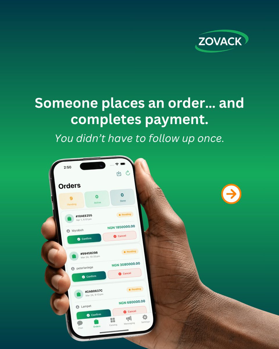 zovackai's tweet image. You don’t need to reply to every message yourself.

Let your system handle it.

Zovack AI WhatsApp Automation Platform was built exactly to help you out. 

Visit zovack.com today to learn more.

#Zovack #WhatsAppAutomation #BusinessGrowth #Automation