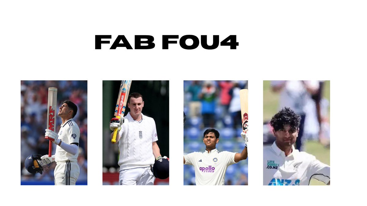 CricketStans's tweet image. The next Fab 4 ? 

#CricketFeed 
#ShubhmanGill 
#HarryBrook
#YashaviJaiswal 
#IPLT20