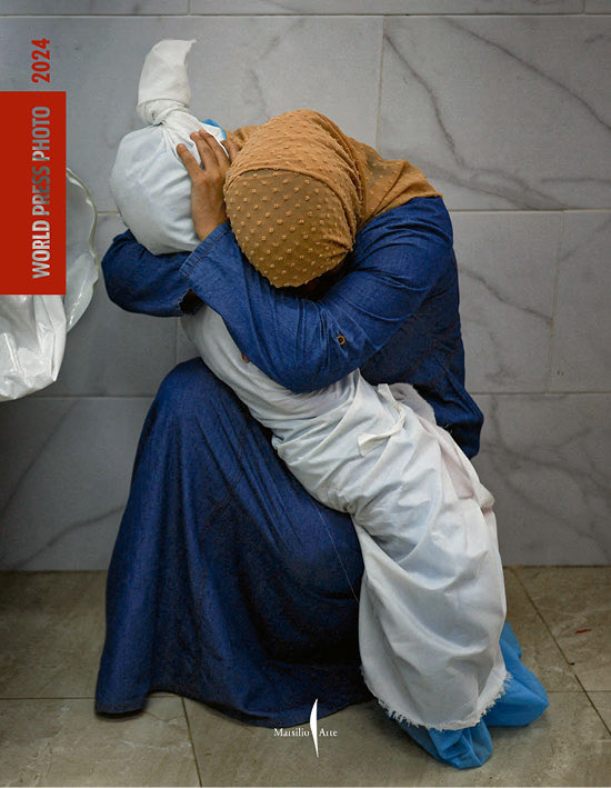 Questa foto è stata definita “La pietà di Gaza” 
Autore: Mohammed Salem per Reuters
Ma chissà perché i musei italiani non la vogliono