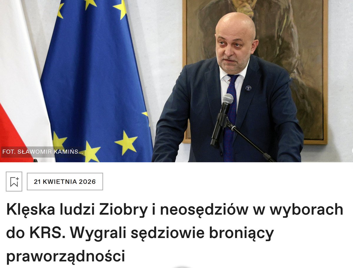 Klęska ludzi Ziobry i neosędziów w wyborach do KRS. 
Wygrali sędziowie broniący praworządności !!!

Sędziowie w całej Polsce nie chcą w odnowionej KRS ani Piebiaka, ani Radzika i Schaba, ani zastępczyni Ziobry, prezesów od Ziobry i neo-sędziów. Zagłosowali za listą 15 sędziów