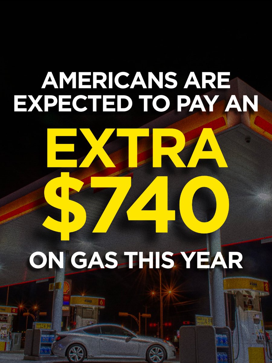 HouseDemocrats's tweet photo. Dear Mr. President, your costly war with Iran is forcing Americans to pay MORE at the pump. https://t.co/4jtWgQSHNJ