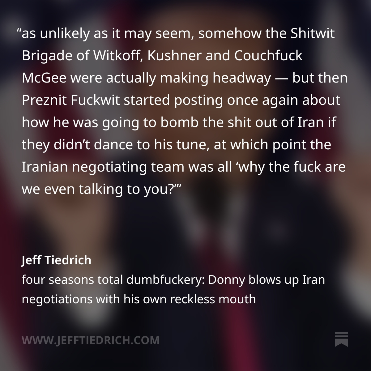 Jeff Tiedrich tweet media