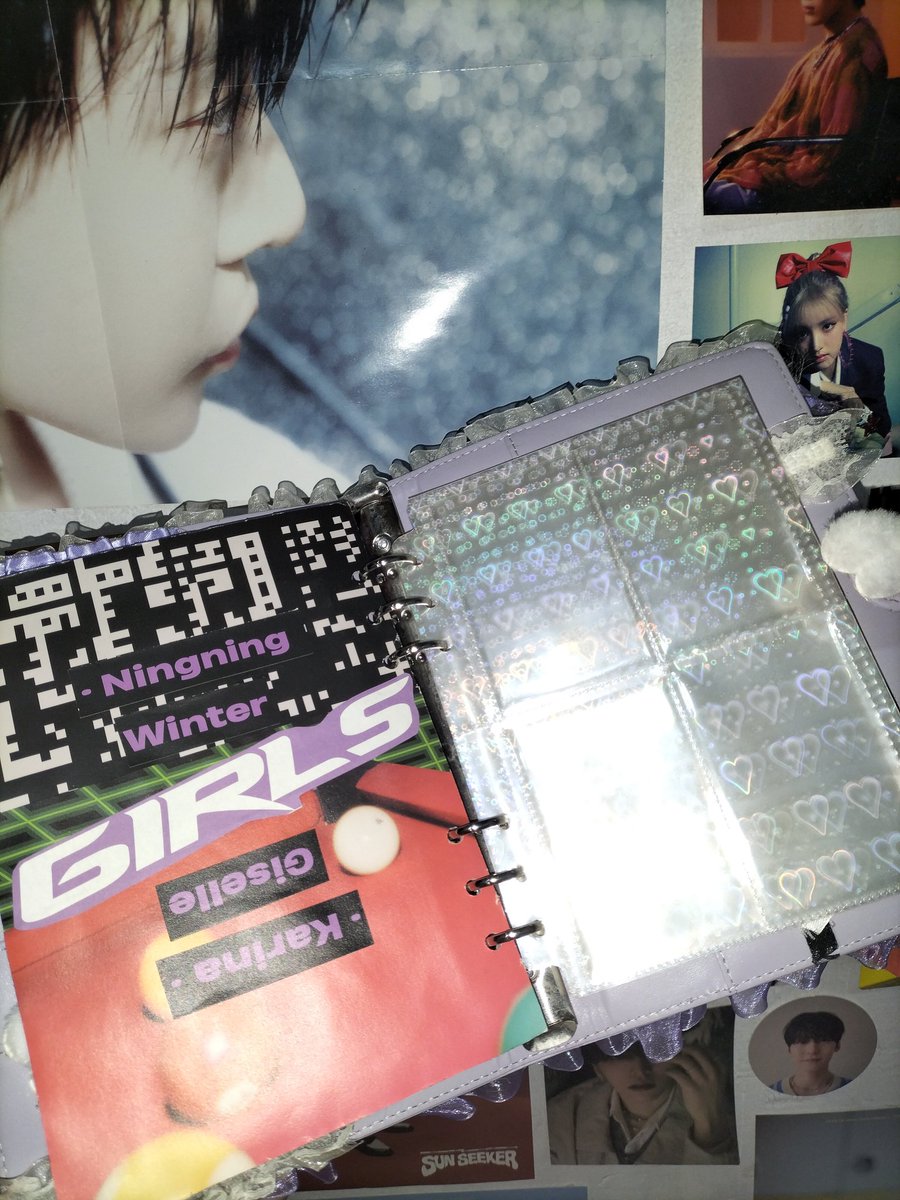 Sunomki's tweet photo. ˚ʚ FREE Aespa binder filler + binder holo heart pages (10pcs) ↓ https://t.co/w0uSoXGcg7